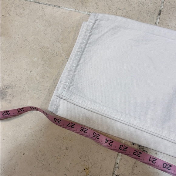 Agolde 90’s Pinch Waist High Rise Light Gray Straight Jeans